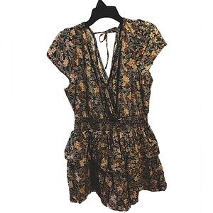 American Eagle Floral V-Neck Dress, size L Babydoll Dress - Spring / Easter